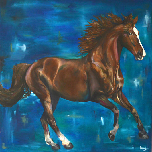 'Summer Breeze' Horse Greeting, Birthday Card, Horsey Gift