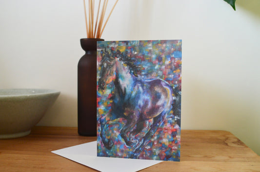 'Moonbat' Horse Greeting, Birthday Card, Horsey Gift